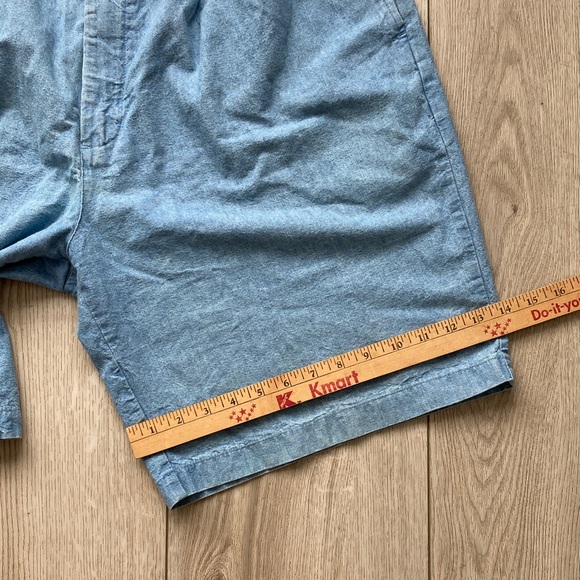 Vintage Abercrombie & Fitch Shorts Country Clothes Blue Chambray Baggy Men’s 36 - Picture 9 of 11